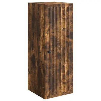 vidaXL Omara za steno Dimljen hrast 33 x 34,5 x 90 cm Inženirski les