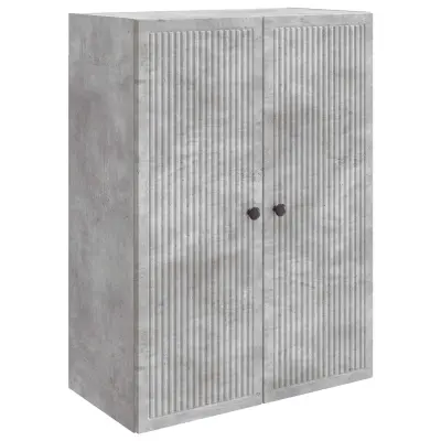 vidaXL Omara za steno Betonsko siva 66 x 34,5 x 90 cm Inženirski les