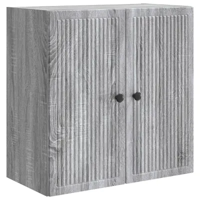 vidaXL Omara za steno Siva Sonoma 59 x 31 x 60 cm Inženirski les