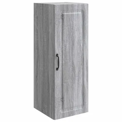 vidaXL Omara za steno Siva Sonoma 33 x 34,5 x 90 cm Inženirski les