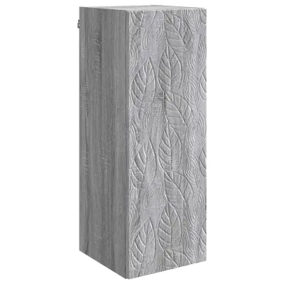 vidaXL Omara za steno Siva Sonoma 33 x 34,5 x 90 cm Inženirski les