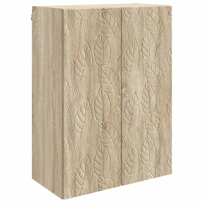 vidaXL Omara za steno Sonoma hrast 66 x 34,5 x 90 cm Inženirski les