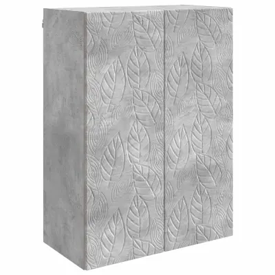 vidaXL Omara za steno Betonsko siva 66 x 34,5 x 90 cm Inženirski les
