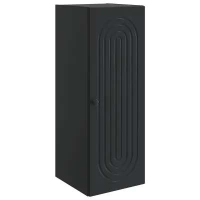 vidaXL Omara za steno Črna 33 x 34,5 x 90 cm Inženirski les