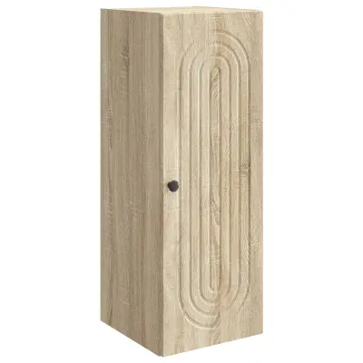 vidaXL Omara za steno Sonoma hrast 33 x 34,5 x 90 cm Inženirski les