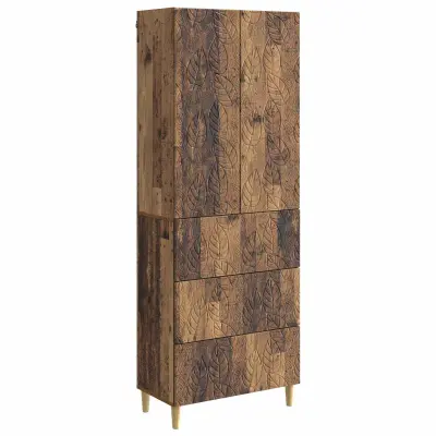 vidaXL Set omar 2 pcs Star les 66 x 34,5 x 90 cm Inženirski les