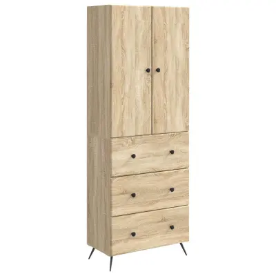 vidaXL Set omar 2 pcs Sonoma hrast 66 x 34,5 x 90 cm Inženirski les
