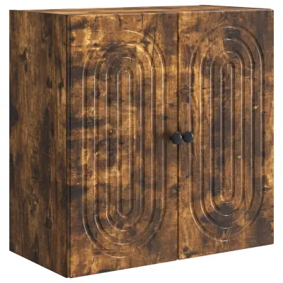 vidaXL Omara za steno Dimljen hrast 59 x 31 x 60 cm Inženirski les