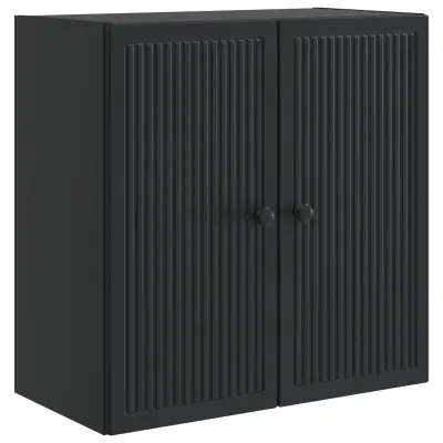 vidaXL Omara za steno Črna 59 x 31 x 60 cm Inženirski les