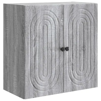 vidaXL Omara za steno Siva Sonoma 59 x 31 x 60 cm Inženirski les