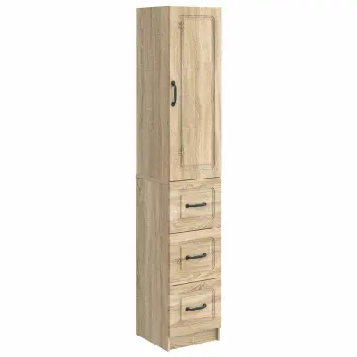 vidaXL Set omar 2 pcs Sonoma hrast 33 x 34,5 x 87 cm Inženirski les