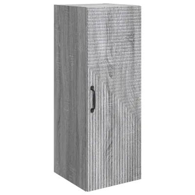 vidaXL Omara za steno Siva Sonoma 33 x 34,5 x 90 cm Inženirski les