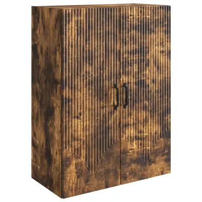 vidaXL Omara za steno Dimljen hrast 66 x 34,5 x 90 cm Inženirski les