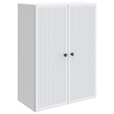 vidaXL Omara za steno Bela 66 x 34,5 x 90 cm Inženirski les