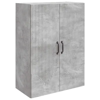 vidaXL Omara za steno Betonsko siva 66 x 34,5 x 90 cm Inženirski les