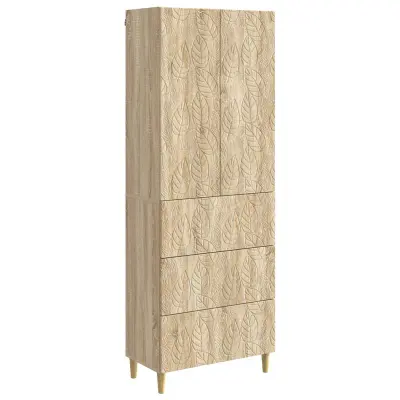vidaXL Set omar 2 pcs Sonoma hrast 66 x 34,5 x 90 cm Inženirski les