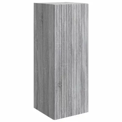 vidaXL Omara za steno Siva Sonoma 33 x 34,5 x 90 cm Inženirski les
