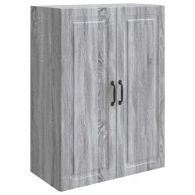 vidaXL Omara za steno Siva Sonoma 66 x 34,5 x 90 cm Inženirski les