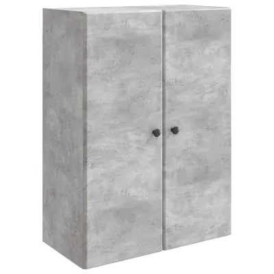 vidaXL Omara za steno Betonsko siva 66 x 34,5 x 90 cm Inženirski les