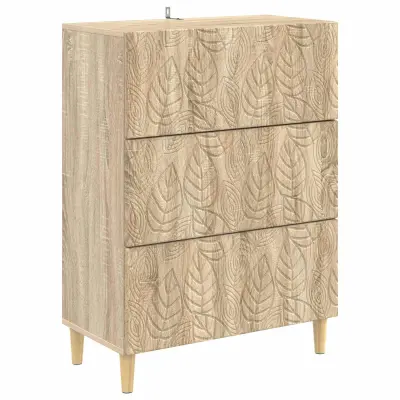 vidaXL Predalna omara Sonoma hrast 66 x 34,5 x 90 cm Inženirski les