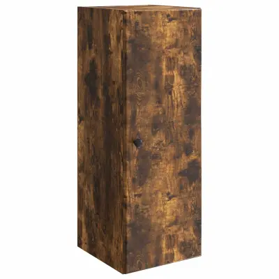 vidaXL Omara za steno Dimljen hrast 33 x 34,5 x 90 cm Inženirski les