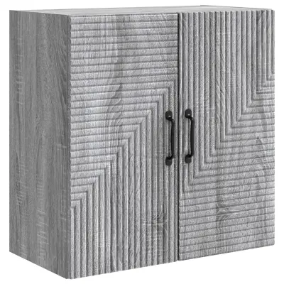 vidaXL Omara za steno Siva Sonoma 59 x 31 x 60 cm Inženirski les