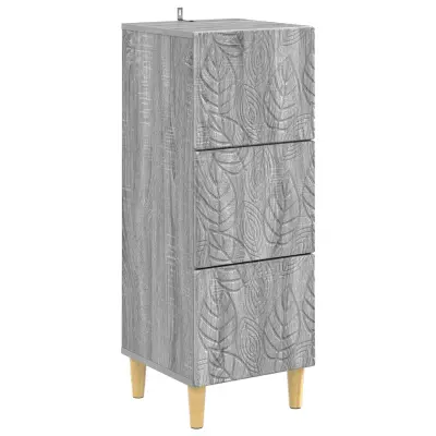 vidaXL Predalna omara Siva Sonoma 33 x 34,5 x 90 cm Inženirski les