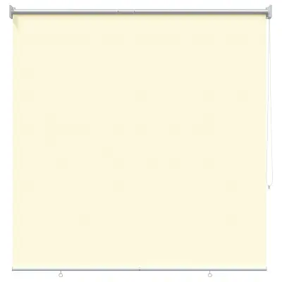 vidaXL Rolo zavesa z UV zaščito Krem 140 x 230 cm Poliester