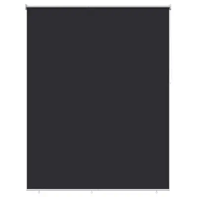 vidaXL Rolo zavesa z UV zaščito Antracit 160 x 230 cm Poliester