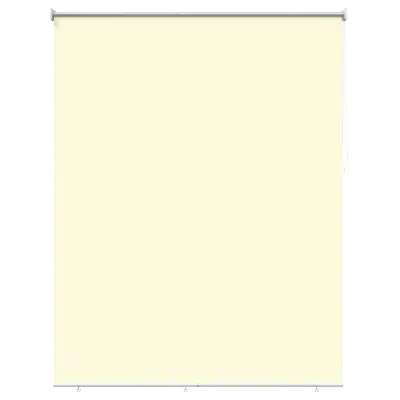 vidaXL Rolo zavesa z UV zaščito Krem 180 x 140 cm Poliester