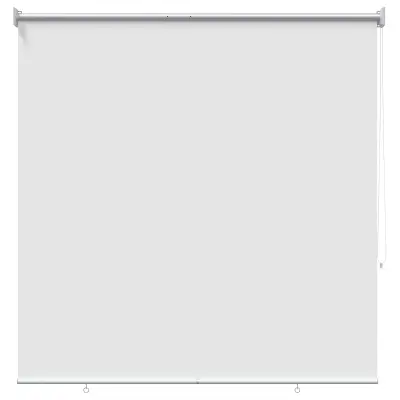 vidaXL Rolo zavesa z UV zaščito Bela 100 x 230 cm Poliester
