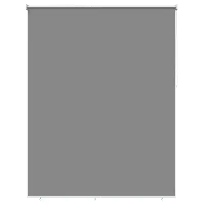 vidaXL Rolo zavesa z UV zaščito Svetlo siva 200 x 140 cm Poliester
