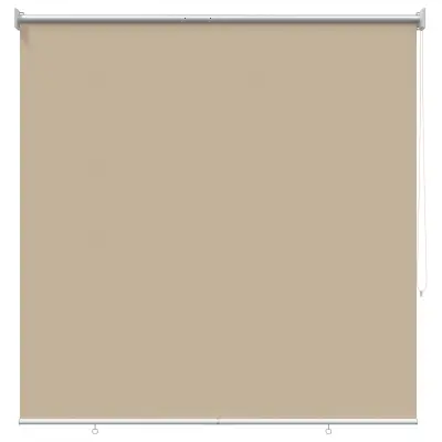 vidaXL Rolo zavesa z UV zaščito Bež 120 x 230 cm Poliester
