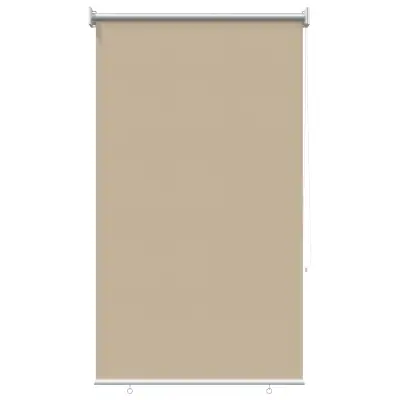 vidaXL Rolo zavesa z UV zaščito Bež 60 x 140 cm Poliester