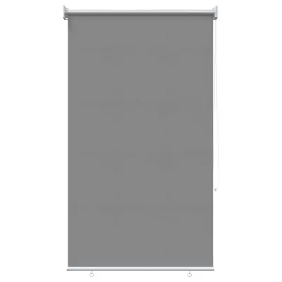 vidaXL Rolo zavesa z UV zaščito Svetlo siva 80 x 230 cm Poliester