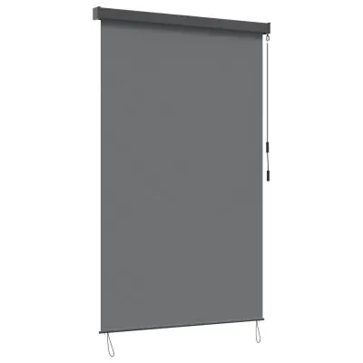 vidaXL Rolo Svetlo siva 180 x 250 cm Tkanina in aluminij