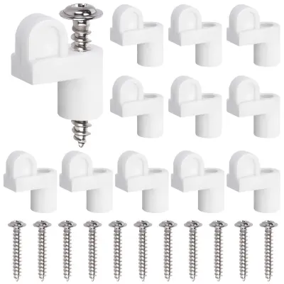 Klipi za mreže oken 12 kos – ABS s vijaki, kompaktni 1.9cm x 0.95cm White