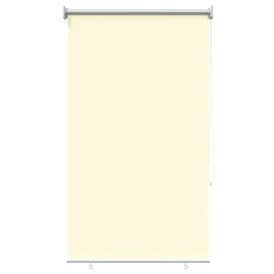 vidaXL Rolo zavesa z UV zaščito Krem 60 x 140 cm Poliester
