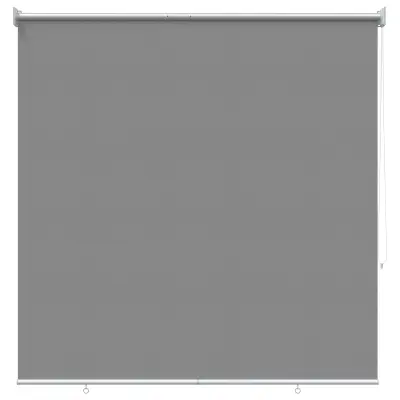 vidaXL Rolo zavesa z UV zaščito Svetlo siva 100 x 230 cm Poliester