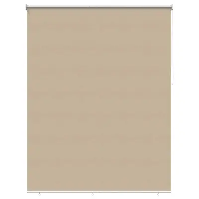 vidaXL Rolo zavesa z UV zaščito Bež 160 x 230 cm Poliester