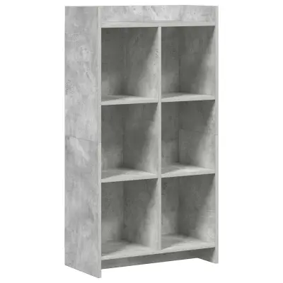 vidaXL Knjižna omara Betonsko siva 59 x 30 x 111 cm Inženirski les