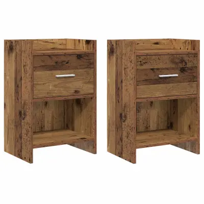 vidaXL Posteljne mize 2 pcs Star les 40 x 30 x 60 cm Inženirski les