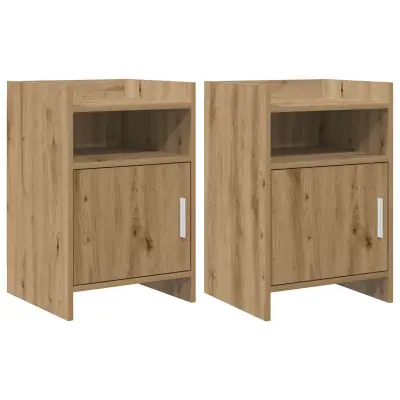 vidaXL Posteljne mize 2 pcs Artisan hrast 40 x 36 x 60 cm