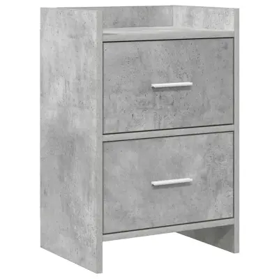 vidaXL Posteljne mize Betonsko siva 40 x 30 x 60 cm Inženirski les