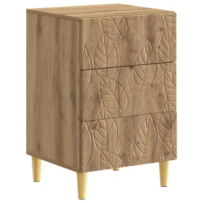 vidaXL Nočna omarica Artisan hrast 43 x 39,5 x 66,5 cm Inženirski les