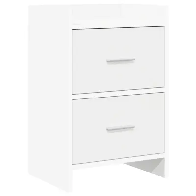 vidaXL Posteljne mize Bela 40 x 30 x 60 cm Inženirski les
