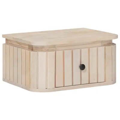 vidaXL Ročno izdelana nočna omarica Bela 40 x 30 x 20 cm