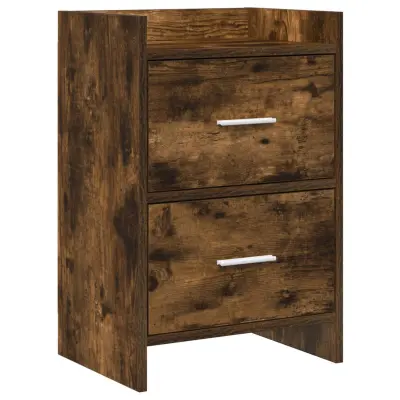 vidaXL Posteljne mize Dimljen hrast 40 x 30 x 60 cm Inženirski les