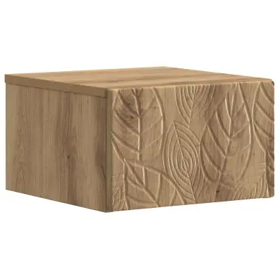 vidaXL Stenski nočni omarici Artisan hrast 49 x 34,5 x 20 cm