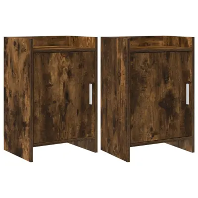 vidaXL Posteljne mize 2 pcs Dimljen hrast 40 x 30 x 60 cm